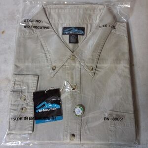 NWT TRI-MOUNTAIN EXECUTIVE LONG SLEEVE SHIRT